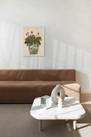 Planter with Pink Flower Plant