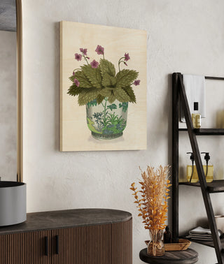 Planter with Pink Flower Plant