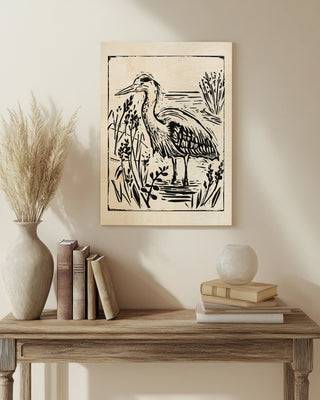 Linocut Style Seabird I