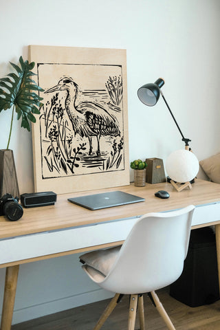 Linocut Style Seabird I