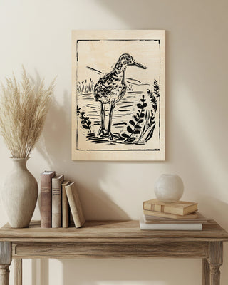 Linocut Style Seabird II