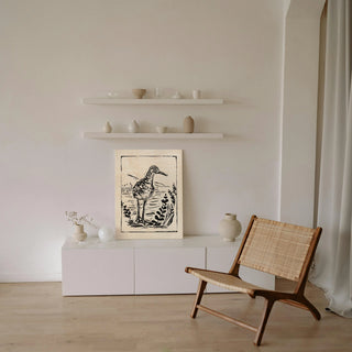 Linocut Style Seabird II
