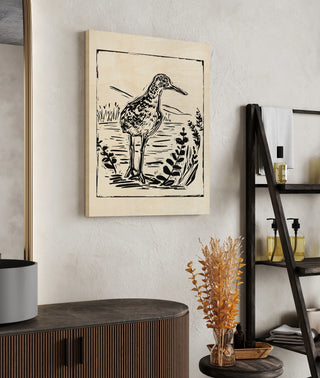Linocut Style Seabird II
