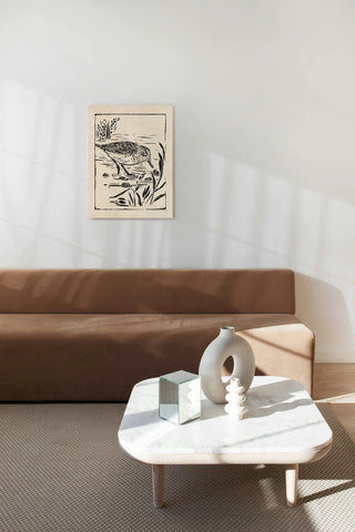 Linocut Style Seabird III