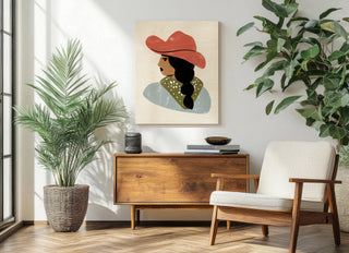 Simple Cowgirl Portrait I