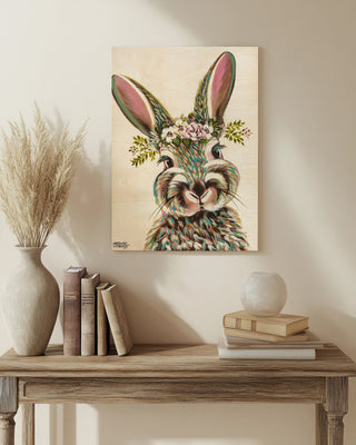 Bunny with Flowers I