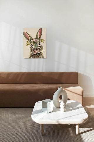 Bunny with Flowers I
