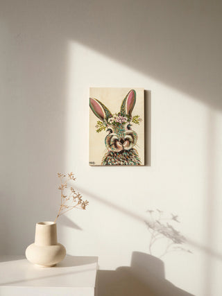 Bunny with Flowers I