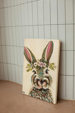 Bunny with Flowers I