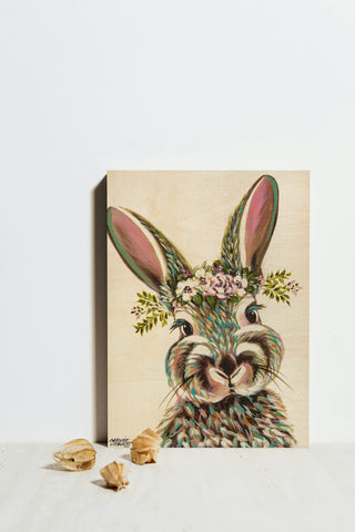 Bunny with Flowers I