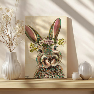 Bunny with Flowers I