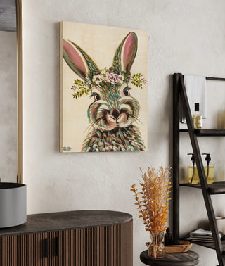 Bunny with Flowers I
