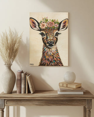 Deer with Flowers II