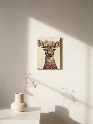 Deer with Flowers II