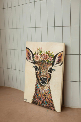 Deer with Flowers II