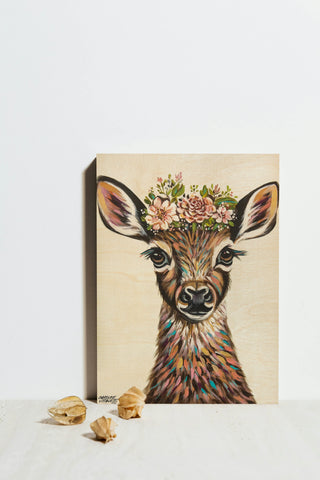Deer with Flowers II