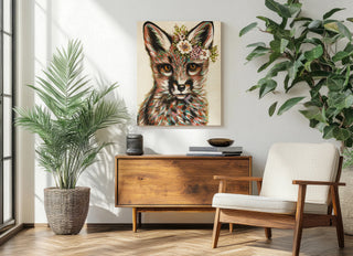 Fox with Flowers IV