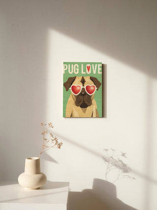 Beach Bums Pug I Love Print