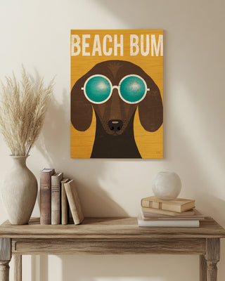 Beach Bums Dachshund I Bum Print