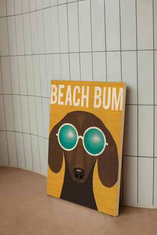 Beach Bums Dachshund I Bum Print