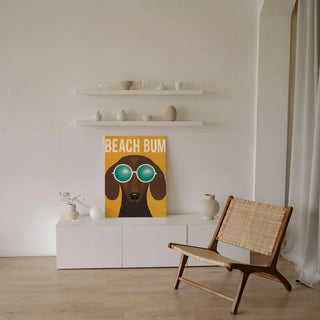 Beach Bums Dachshund I Bum Print