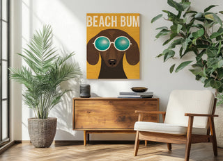Beach Bums Dachshund I Bum Print