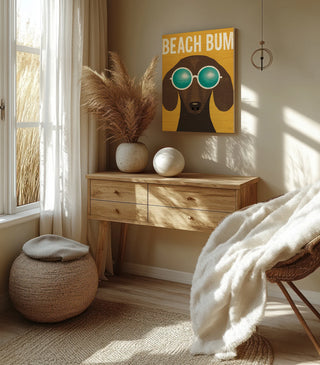 Beach Bums Dachshund I Bum Print