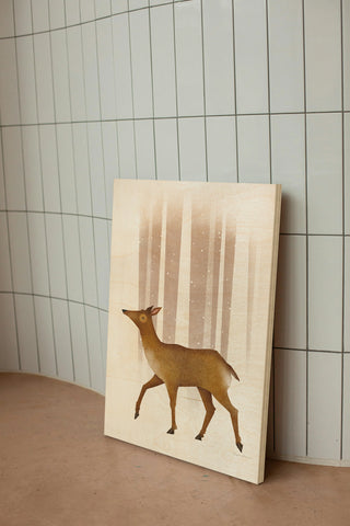 Snowy Doe Print