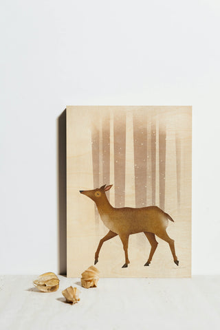 Interim II Wood Art Print