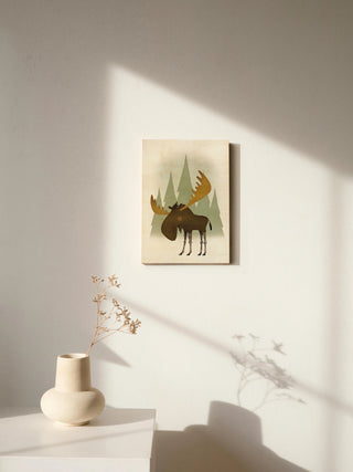 Forest Moose Print