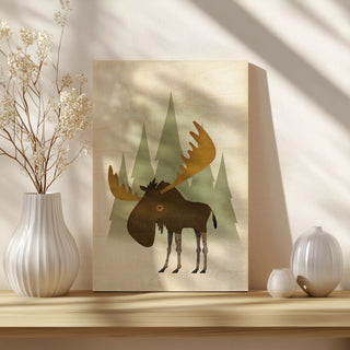 Forest Moose Print