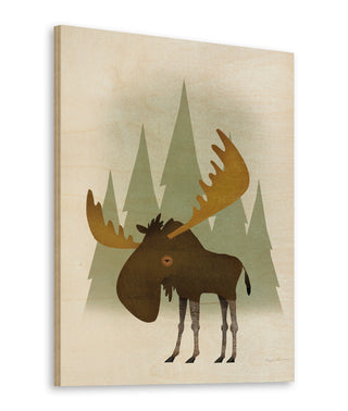 Forest Moose Print