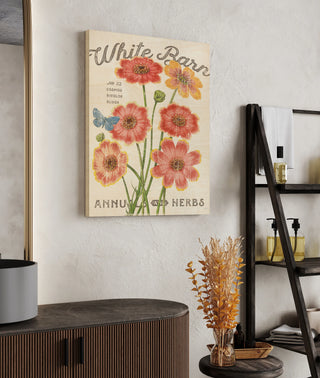 White Barn Flowers III Print