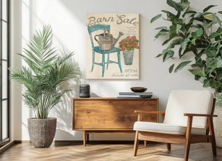 White Barn Flea Market II Print