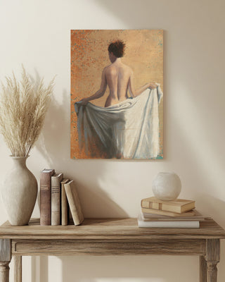 After the Bath Coral Print