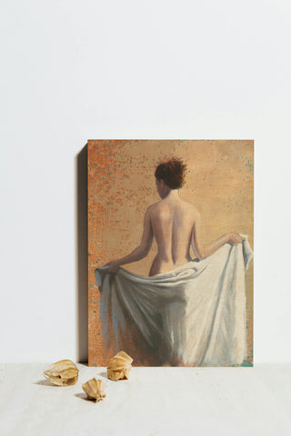 After the Bath Coral Print