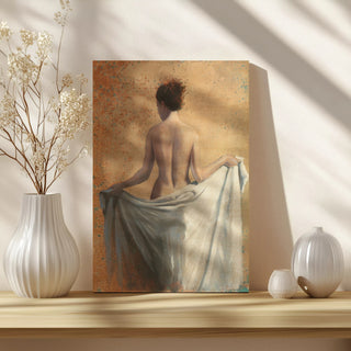 After the Bath Coral Print