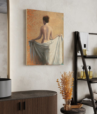 After the Bath Coral Print