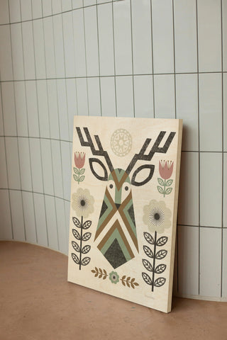 Folk Lodge Deer II Hygge Print