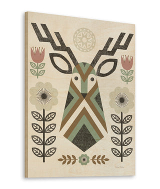 Folk Lodge Deer II Hygge Print