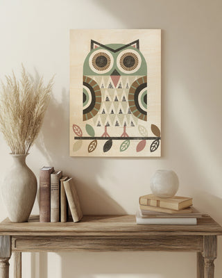 Folk Lodge Owl v2 Hygge Print