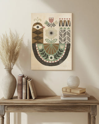 Folk Lodge Bird Hygge Print