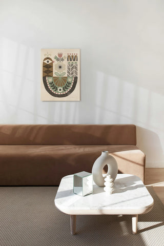 Folk Lodge Bird Hygge Print