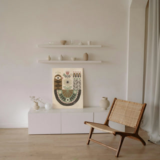 Folk Lodge Bird Hygge Print