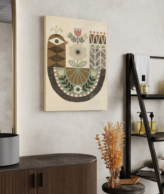 Folk Lodge Bird Hygge Print