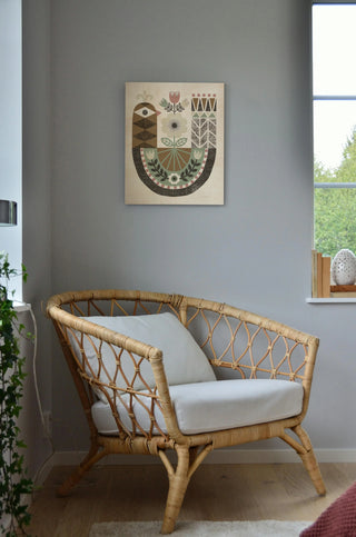 Folk Lodge Bird Hygge Print