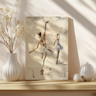Ballerina In Blue Print