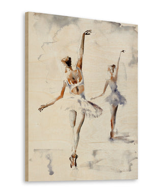 Ballerina In Blue Print