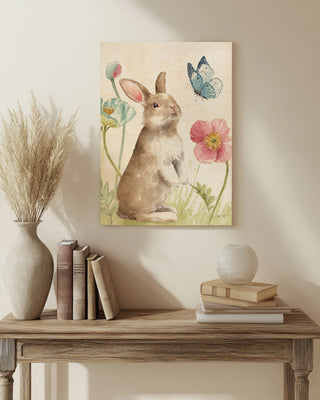 Spring Softies Bunnies  II Pink Print