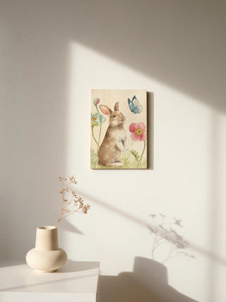 Spring Softies Bunnies  II Pink Print